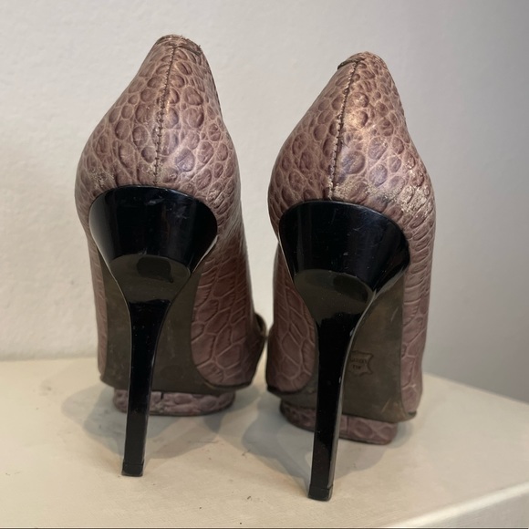 BCBGMAXAZRIA Snake Print Platform Pumps - Picture 3 of 6
